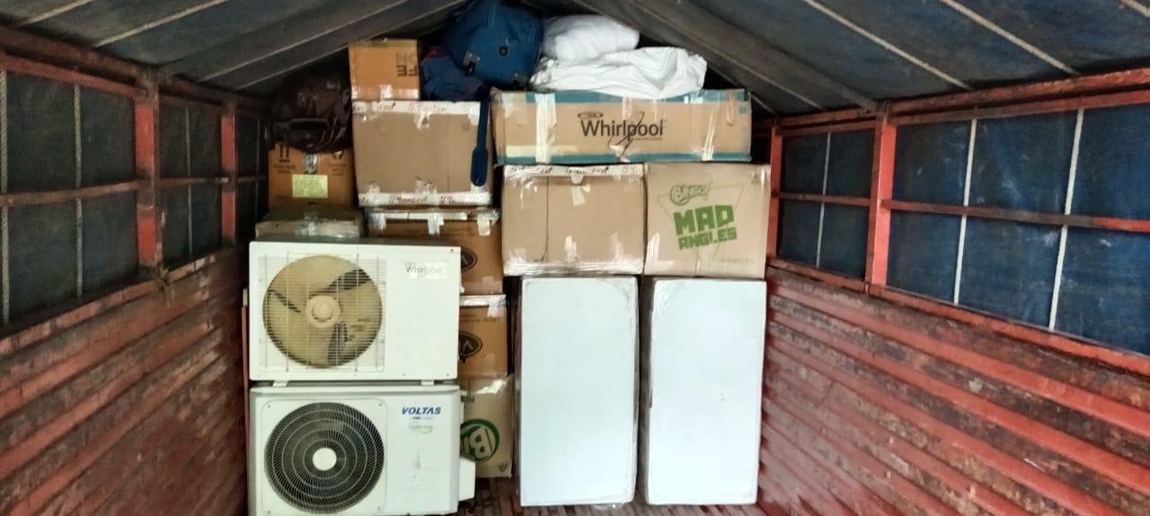 Team handling furniture shifting by Packers and Movers Rajahmundry